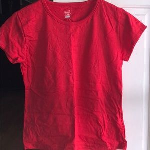 Plain red tee